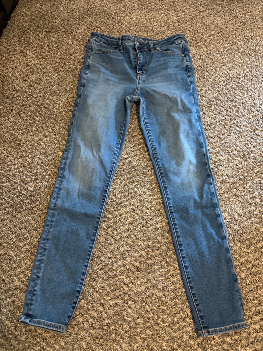 American Eagle Outfitters Women's Light Blue Skinny Jeans